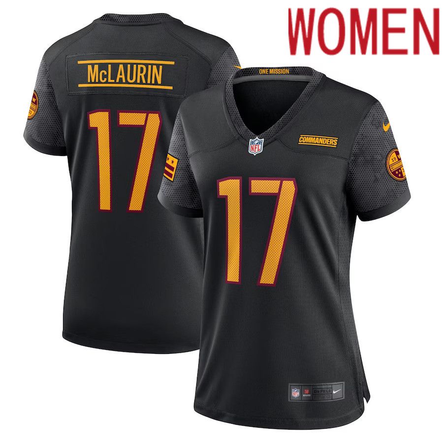 Women Washington Commanders #17 Terry McLaurin Nike Black Alternate Game Player NFL Jersey